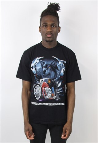 VINTAGE GRAPHIC BIKER 90S T-SHIRT
