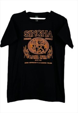 Vintage Singha Tshirt in black M