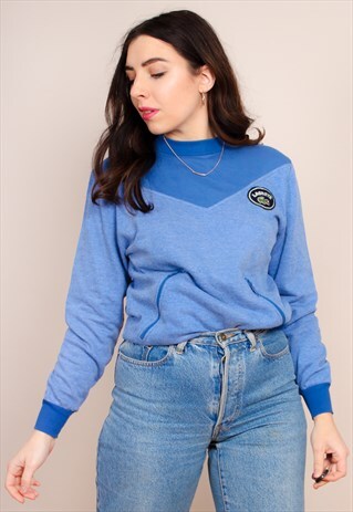VINTAGE 80S BLUE LACOSTE SWEATSHIRT