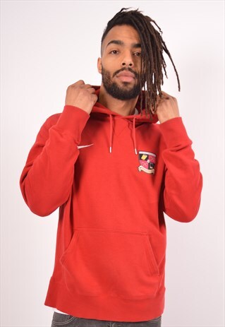 VINTAGE NIKE HOODIE JUMPER RED