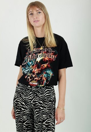 VINTAGE HARLEY DAVIDSON PRINT TSHIRT