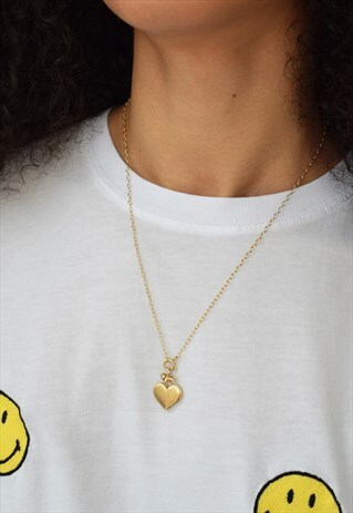 HANDMADE LION HEART NECKLACE GOLD
