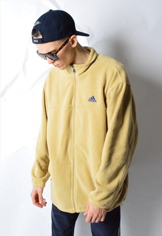 2000 BEIGE CAMEL ADIDAS FLEECE JACKET