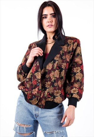 VINTAGE FLORAL BLAZER JACKET J3072