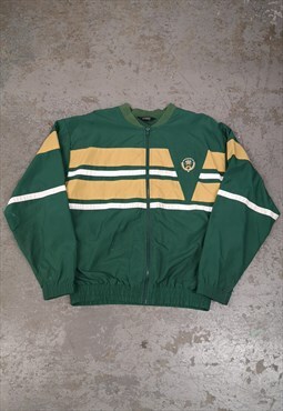 Vintage 90s St Michael Track Jacket Light Jacket Green