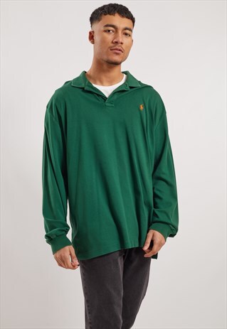 VINTAGE RALPH LAUREN LONG SLEEVE POLO TOP