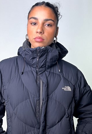 Black The North Face 600 Puffer Jacket Coat
