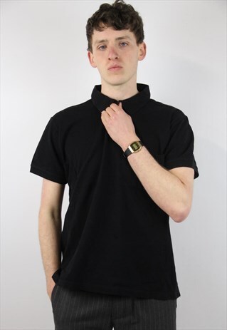 VINTAGE YSL BLACK POLO SHIRT