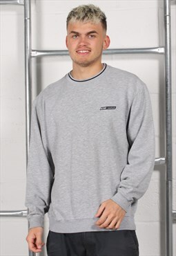 Vintage Reebok Sweatshirt in Grey Pullover Jumper Small