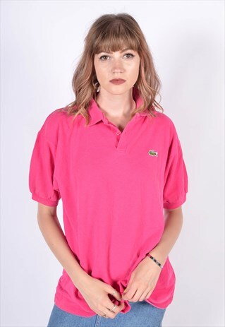 lacoste shirt pink