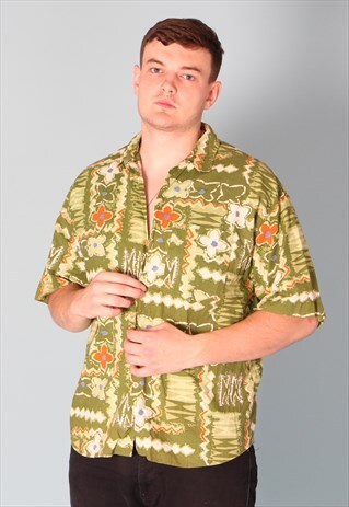 UNITED COLOURS OF BENETTON HAWAIIAN SHORT SLEEVED SHIRT