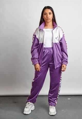 VINTAGE 90'S CHAMPION PURPLE TRACKSUIT CO-ORD