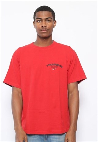 VINTAGE NIKE TRAINING LOGO T-SHIRT RED