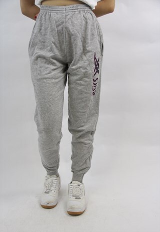 VINTAGE ASICS 90'S GREY TRACKSUIT BOTTOMS