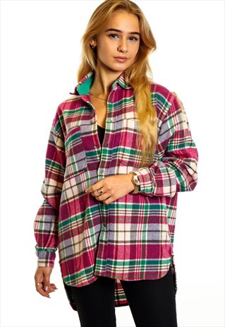 VINTAGE FLANNEL OVER SHIRT S771