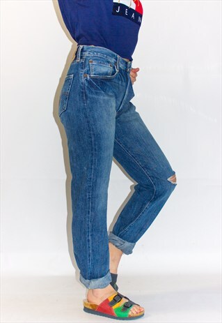 VINTAGE USA DISTRESSED 501 LEVI JEANS