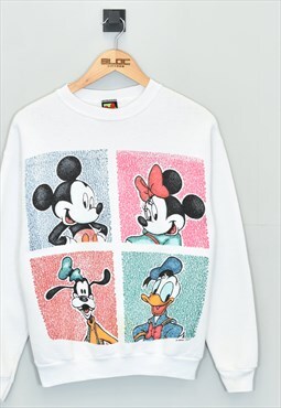 Vintage Mickey Mouse Disney Sweatshirt White Small