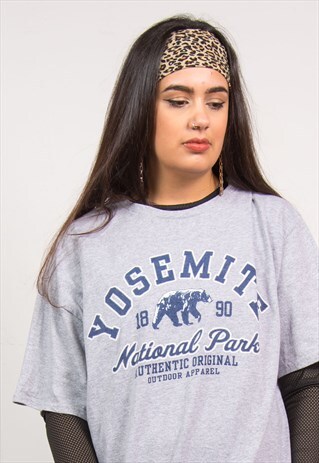 VINTAGE YOSEMITE NATIONAL PARK PRINT T-SHIRT