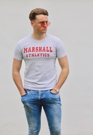 RUSSELL ATHLETIC MARSHALL ATHLETICS VINTAGE USA T-SHIRT