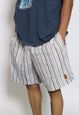 VINTAGE NIKE COURT STRIPED SHORTS