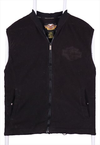Vintage 90's Harley Davidson Fleece Jumper Zip Up
