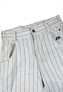 Majestic Vintage Y2K LA dodgers White baggy shorts with blue