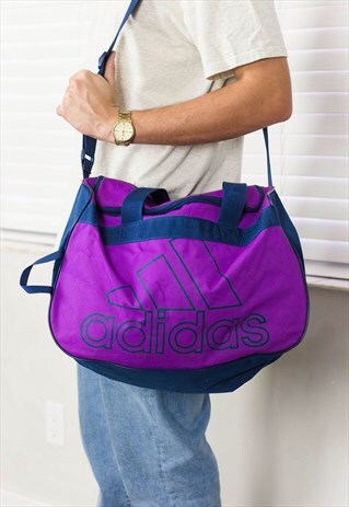 VINTAGE ADIDAS DUFFLE BAG LOGO 90S X 12.1