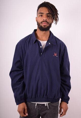 POLO RALPH LAUREN MENS VINTAGE TRACKSUIT TOP LARGE 90S