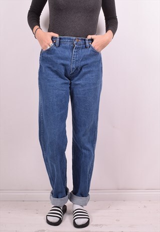 WRANGLER WOMENS VINTAGE JEANS W28 L35 BLUE 90S