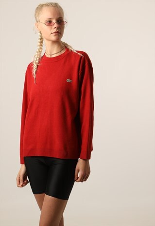 VINTAGE LACOSTE EMBROIDERED LOGO SWEATSHIRT