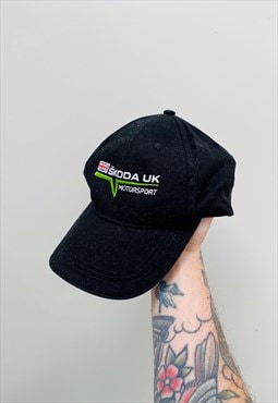 Vintage SKODA Racing Embroidered Hat Cap,