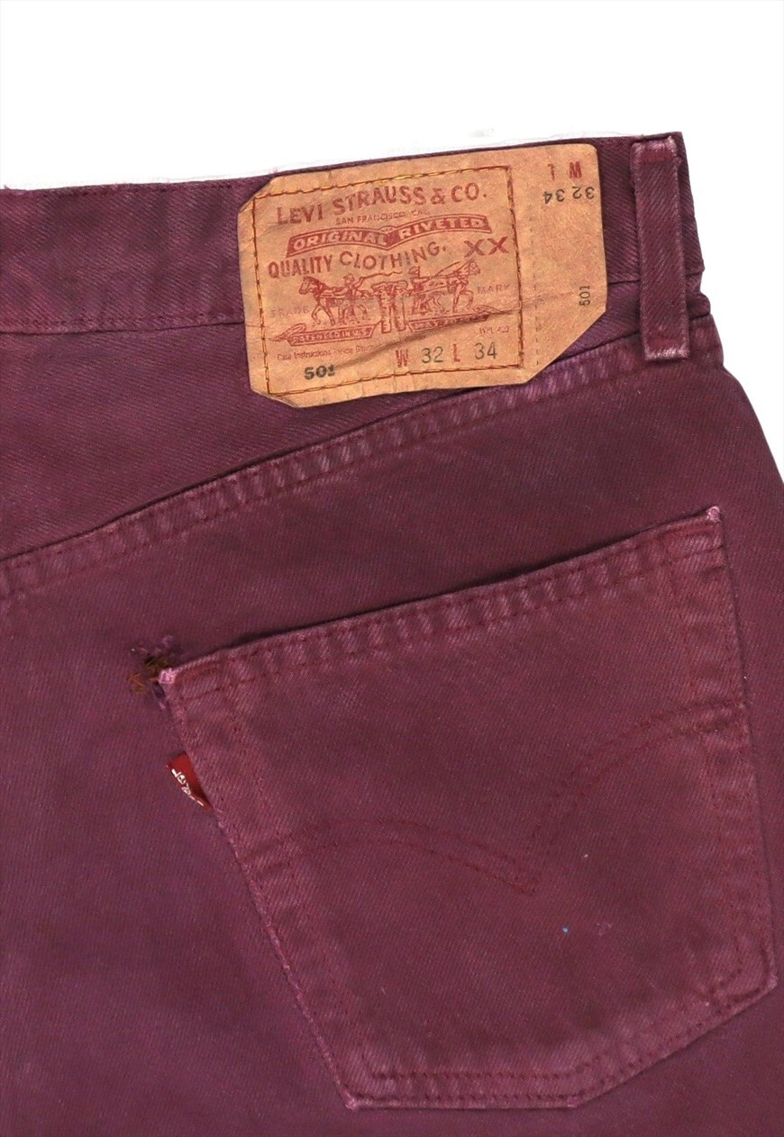 Burgundy levi clearance jeans