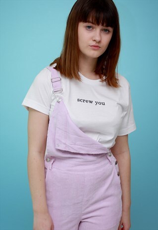 SCREW YOU SLOGAN T SHIRT