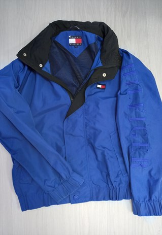 90'S VINTAGE LIGHTWEIGHT JACKET ZIP-UP BLUE 