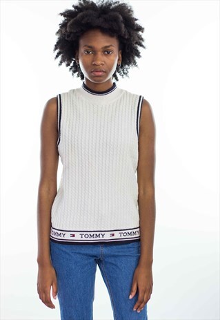 VINTAGE TOMMY HILFIGER LOGO SWEATER JUMPER 90S L 10.7