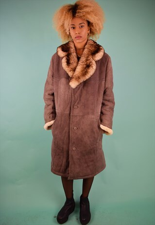 VINTAGE 90'S SHEARLING COAT