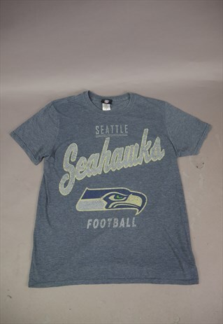 VINTAGE SEAHAWKS GRAPHIC T-SHIRT IN BLUE