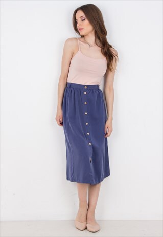 MIDI SKIRT WITH BUTTONS