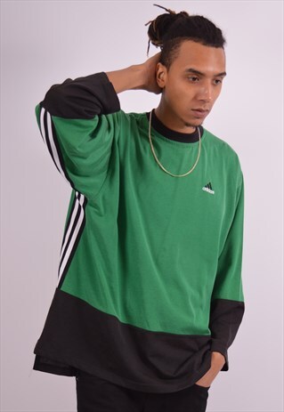VINTAGE ADIDAS TOP LONG SLEEVE GREEN