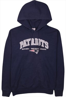 Vintage 90's NFL Hoodie Patriots Pullover NFL Navy Blue