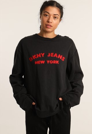 VINTAGE DKNY EMBROIDERED SWEATSHIRT