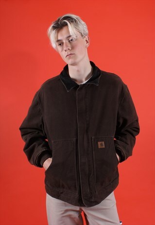 VINTAGE CARHARTT BROWN WORKMANS JACKET