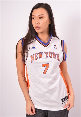 VINTAGE ADIDAS NEW YORK JERSEY TOP WHITE
