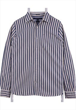 Vintage 90's Tommy Hilfiger Shirt Striped Long Sleeve