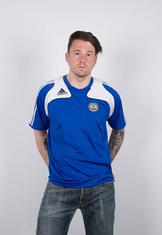 VINTAGE 1990S BLUE ADIDAS T-SHIRT