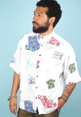 VINTAGE CRAZY PATTERN SHIRT ASM1181