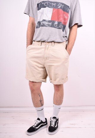 TIMBERLAND MENS VINTAGE SHORTS W34 BEIGE 90'S