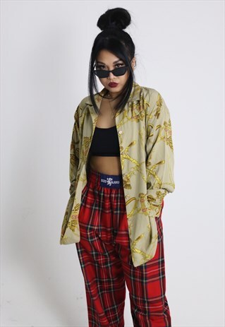 VINTAGE SILKY 90S OG PRINTED SHIRT