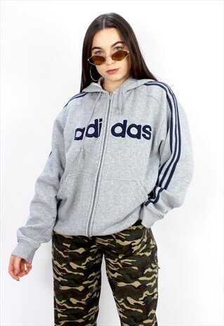 90'S RETRO GREY & BLACK OVERSIZED HOODIE