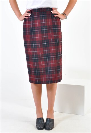 VINTAGE CHECKED SKIRT